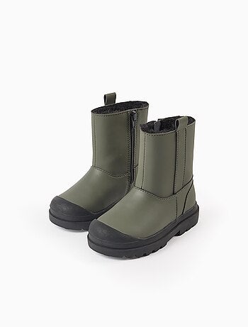 Bottes imperméables avec doublure en peluche douce