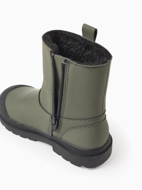 Bottes imperméables avec doublure en peluche douce - Kiabi