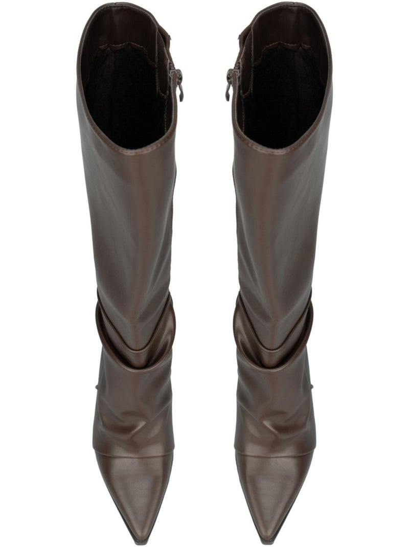 Bottes kebello Marron - Kiabi