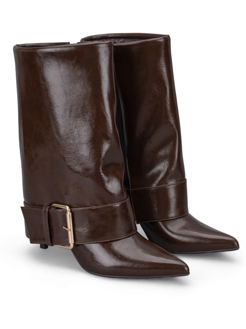 Bottes kebello Marron - Kiabi