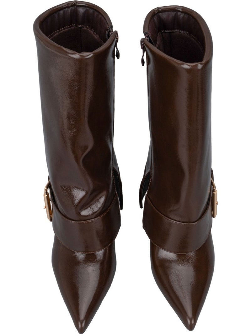 Bottes kebello Marron - Kiabi