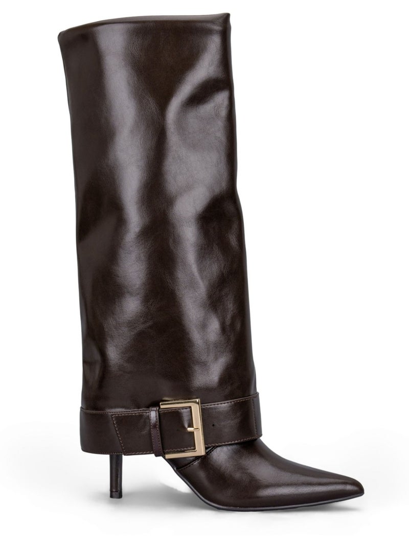 Bottes kebello Marron - Kiabi