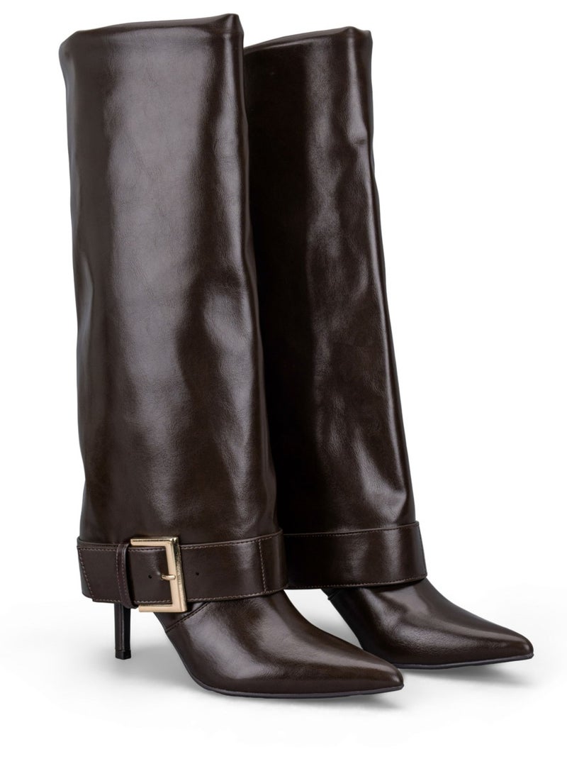Bottes kebello Marron - Kiabi