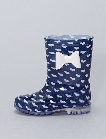 Bottes lumineuses imperméables en caoutchouc