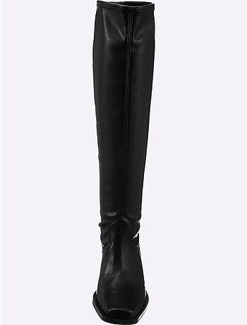 Bottes Mélange De Cuir Et Synthétique - Taille Standard - Helline