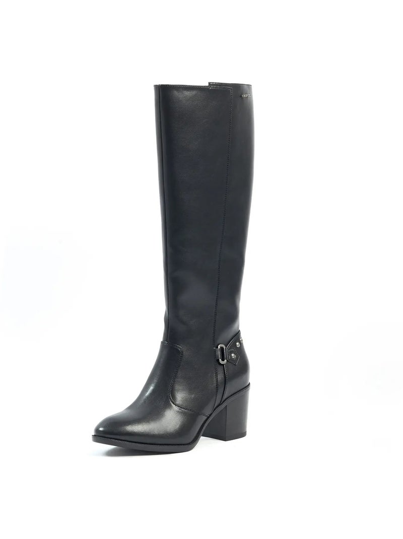 Bottes mollets fins S - Modèle Elea Noir - Kiabi