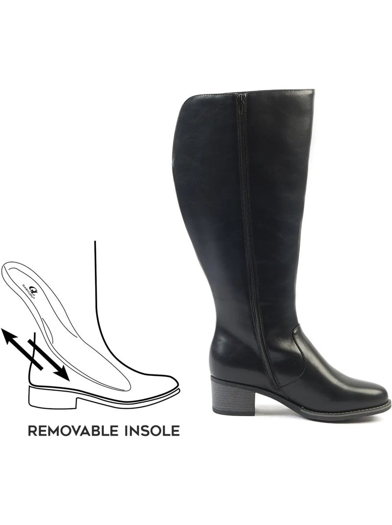 Bottes mollets larges 2XL - Acai Noir - Kiabi