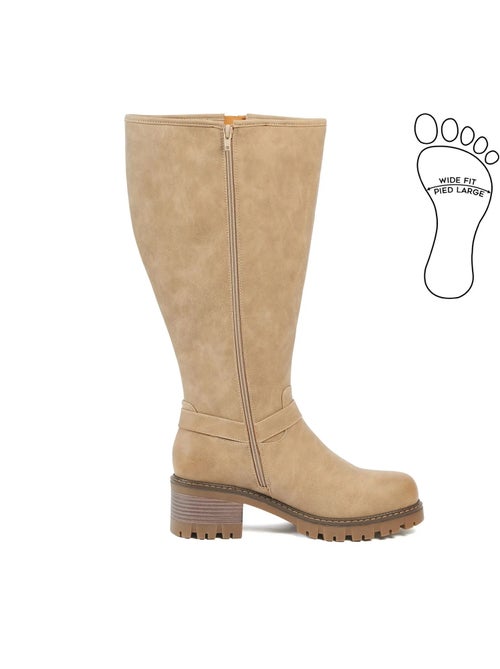 Bottes mollets larges 2xl - apricot - Kiabi Bottes mollets larges 2xl - apricot - Kiabi