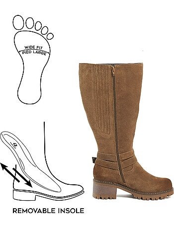 Bottes mollets larges 2xl - detroit