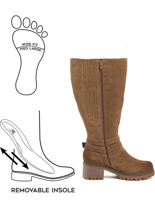 Bottes mollets larges 2xl - detroit - Kiabi Bottes mollets larges 2xl - detroit - Kiabi
