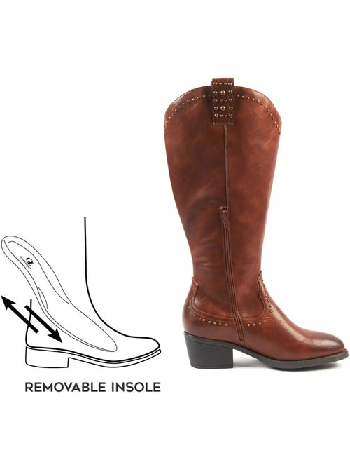 Bottes mollets larges 2xl - grapes - Kiabi