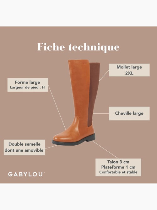 Bottes mollets larges 2xl - guiomar - Kiabi Bottes mollets larges 2xl - guiomar - Kiabi