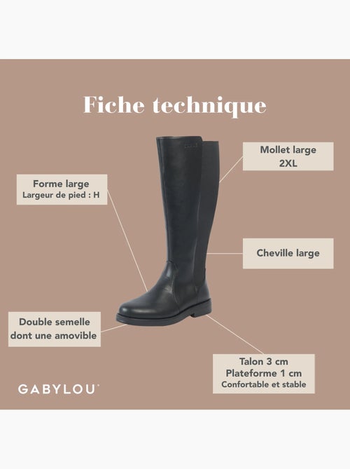 Bottes mollets larges 2xl - guiomar - Kiabi
