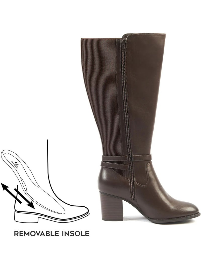 Bottes mollets larges 2XL - Marta Marron - Kiabi