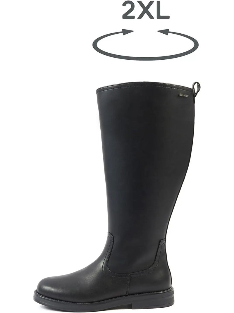 Bottes mollets larges 2xl - melania Noir Noir - Kiabi