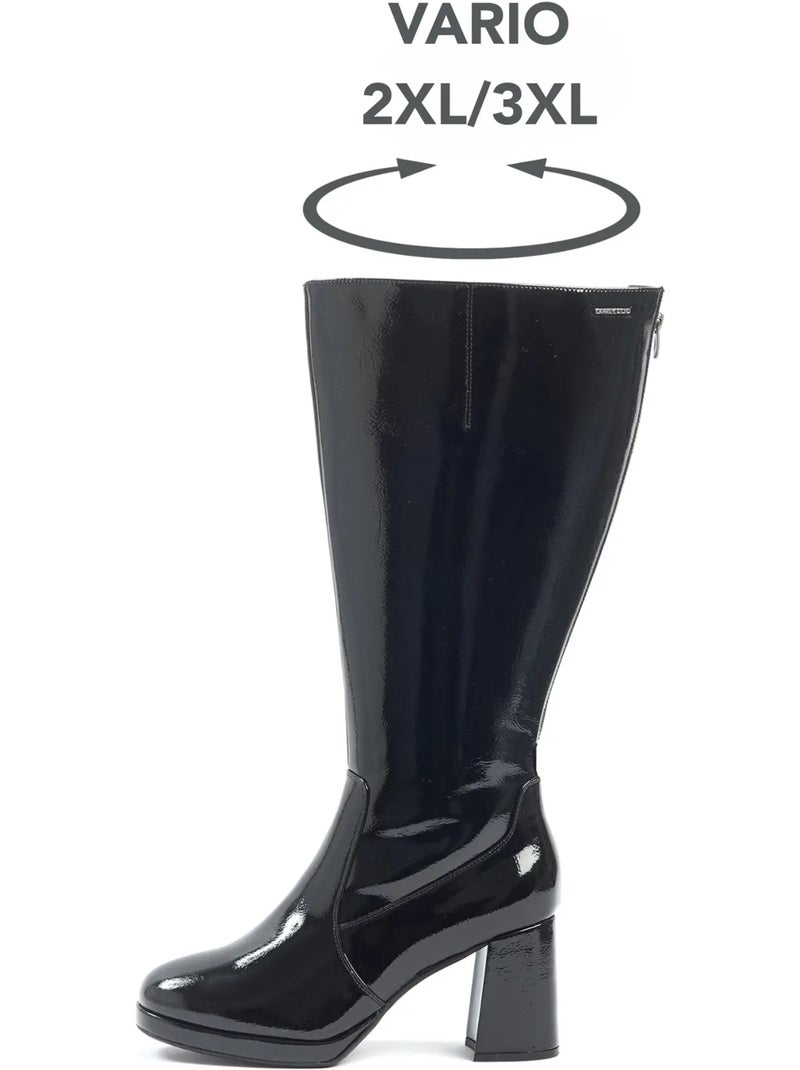 Bottes mollets larges 2xl - melissa Noir Noir - Kiabi