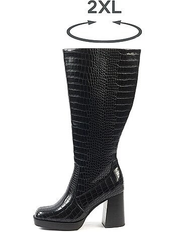 Bottes mollets larges 2XL - Modèle Melissa