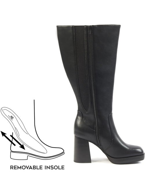 Bottes mollets larges 2XL - Modèle Melissa - Kiabi