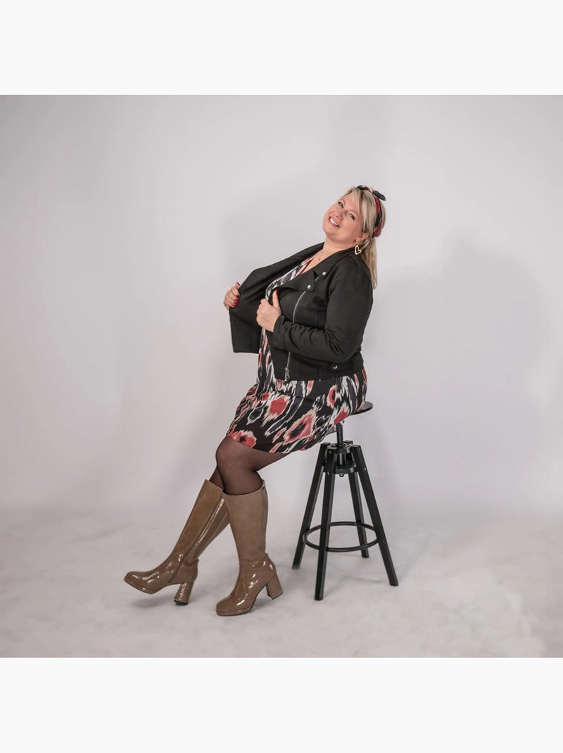 Bottes mollets larges 2XL - Modèle Melissa Taupe - Kiabi