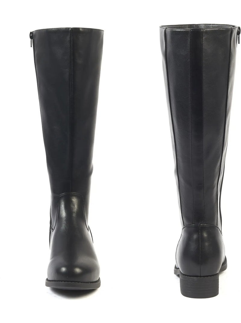 Bottes mollets larges 2XL - Orange Noir - Kiabi