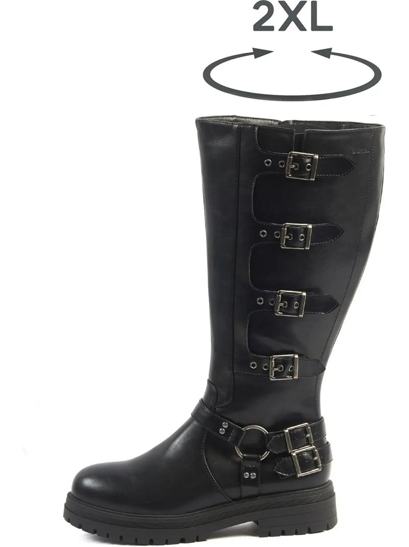 Bottes mollets larges 2xl - penelope Noir - Kiabi