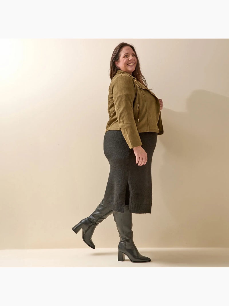 Bottes mollets larges 2XL - Sarah Noir - Kiabi