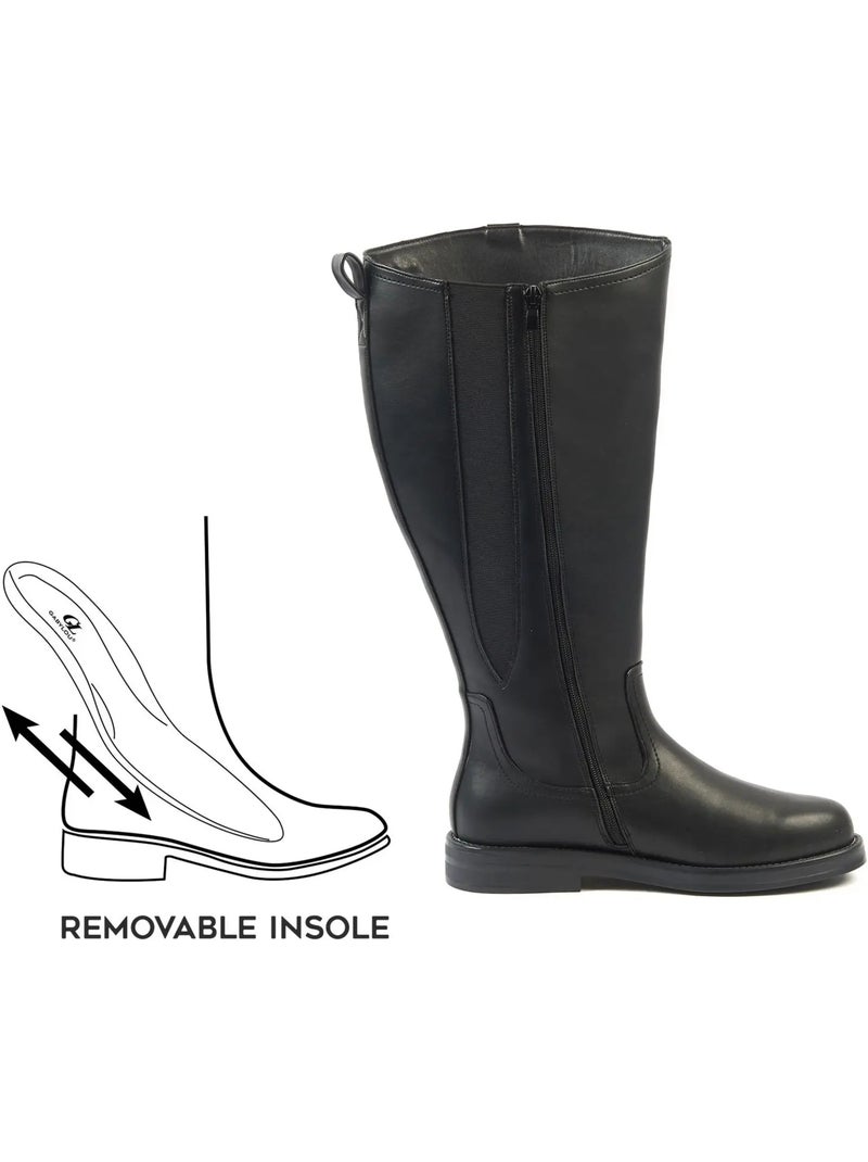 Bottes mollets larges 3xl - lise Noir Noir - Kiabi