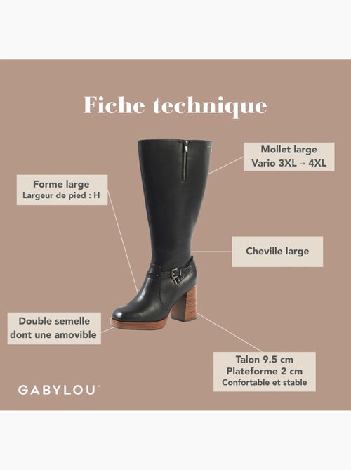 Bottes mollets larges 3XL - Manon - Kiabi Bottes mollets larges 3XL - Manon - Kiabi