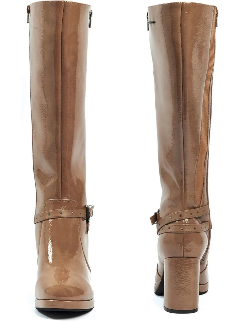 Bottes mollets larges 3xl - manon Taupe - Kiabi