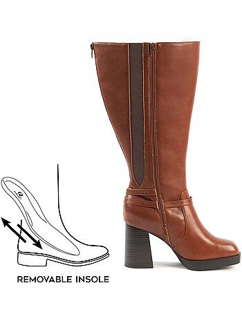 Bottes mollets larges 3XL - Modèle Manon