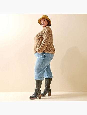 Bottes mollets larges 3XL - Modèle Manon