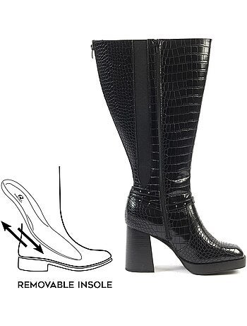 Bottes mollets larges 3XL - Modèle Manon