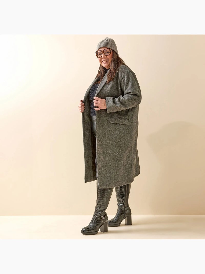 Bottes mollets larges 3XL - Modèle Manon Noir - Kiabi