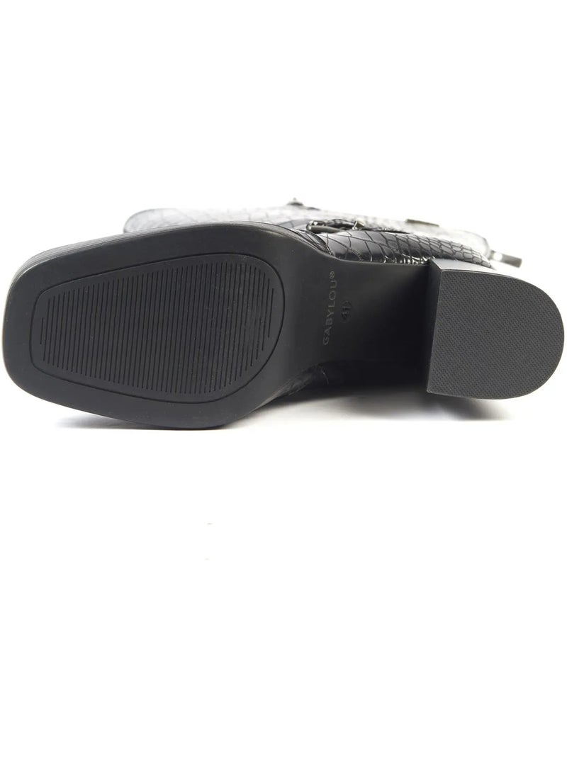 Bottes mollets larges 3XL - Modèle Manon Noir - Kiabi