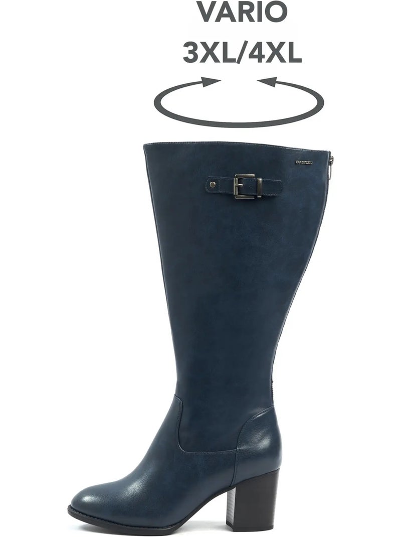 Bottes mollets larges 3XL - Romy Bleu - Kiabi