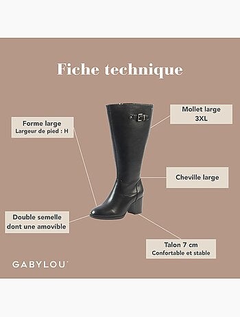 Bottes mollets larges 3XL - Romy