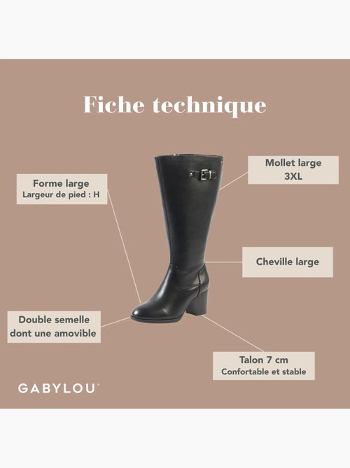 Bottes mollets larges 3XL - Romy - Kiabi Bottes mollets larges 3XL - Romy - Kiabi