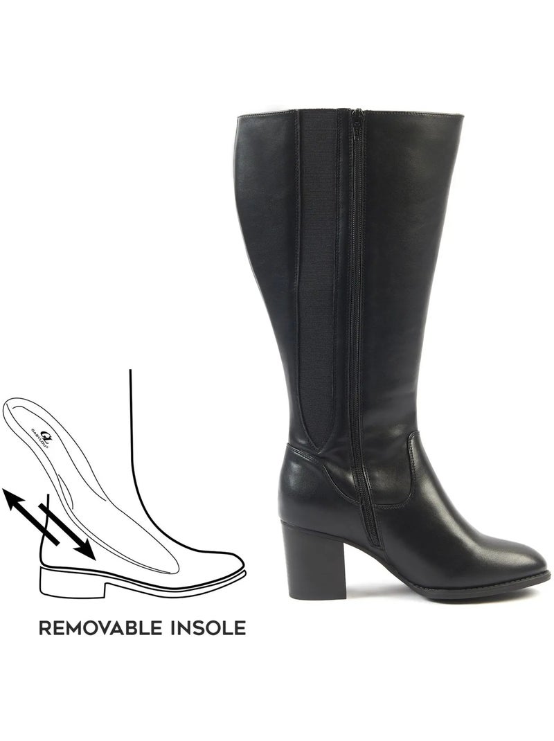 Bottes mollets larges 3XL - Romy Noir Noir - Kiabi