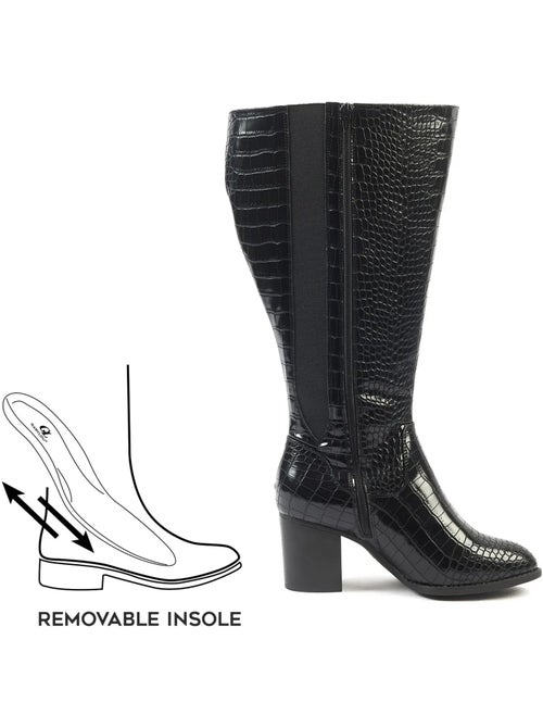 Bottes mollets larges 3XL - Romy - Kiabi Bottes mollets larges 3XL - Romy - Kiabi