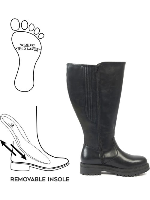 Bottes mollets larges 4xl - alessia - Kiabi Bottes mollets larges 4xl - alessia - Kiabi