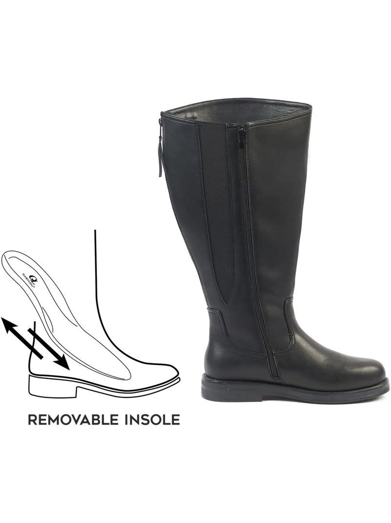 Bottes mollets larges 5xl - laure Noir Noir - Kiabi