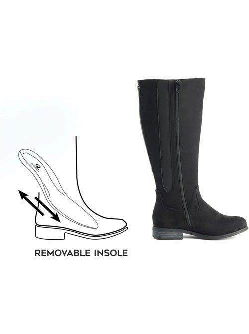 Bottes mollets larges xl - aiyana - Kiabi Bottes mollets larges xl - aiyana - Kiabi