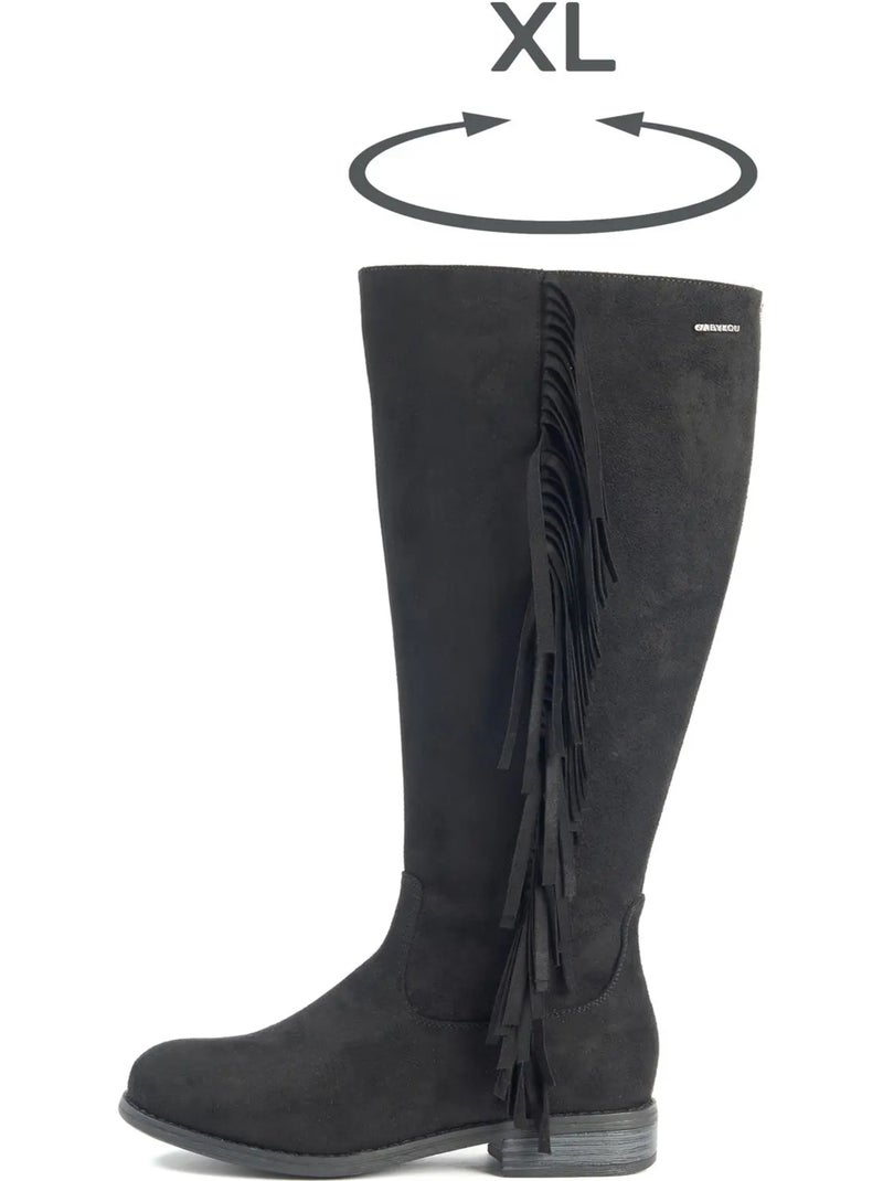 Bottes mollets larges xl - aiyana Noir - Kiabi