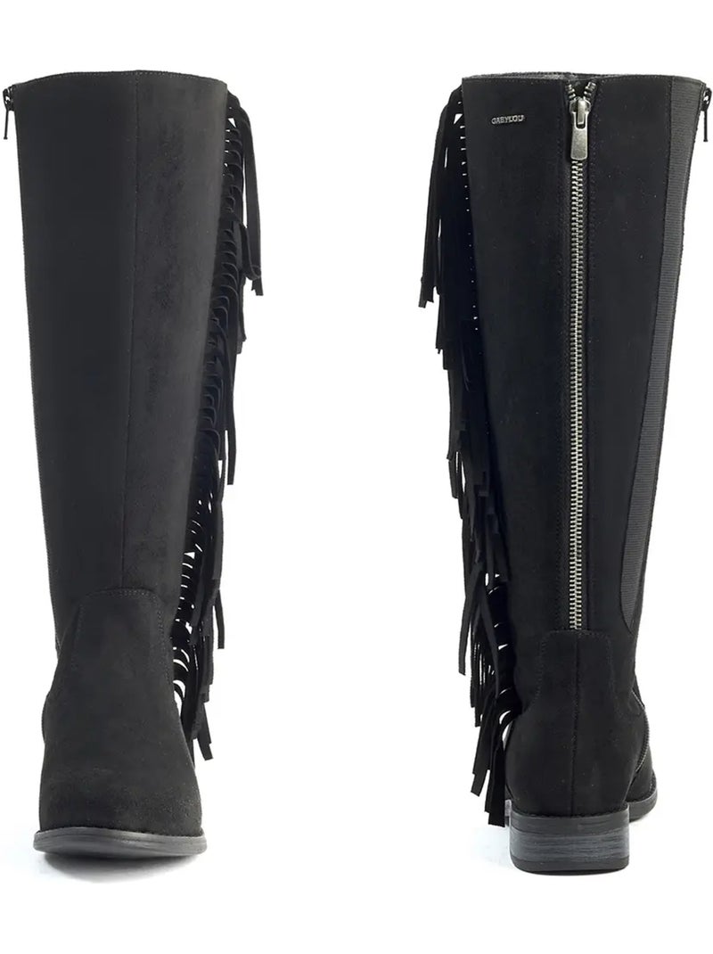 Bottes mollets larges XL - Aiyana Noir - Kiabi