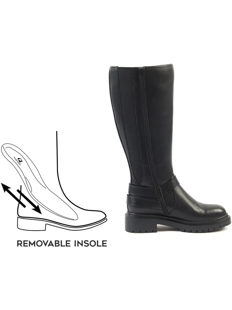 Bottes mollets larges XL - Angelina Noir - Kiabi