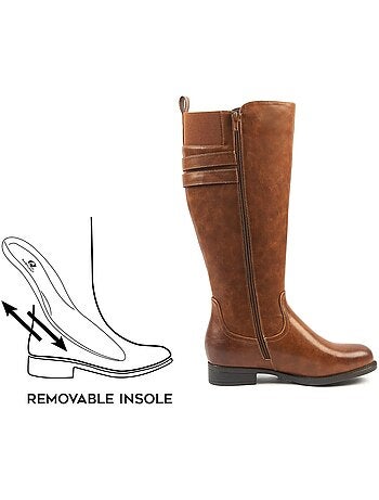 Bottes mollets larges XL - Banana