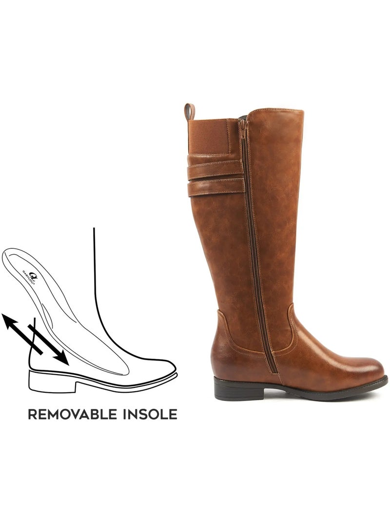 Bottes mollets larges XL - Banana Marron clair - Kiabi