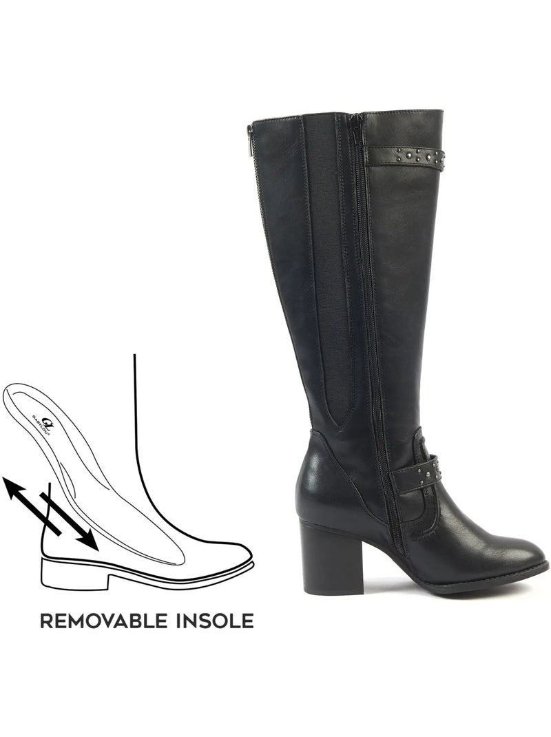 Bottes mollets larges XL - Chrystel Noir Noir Noir - Kiabi