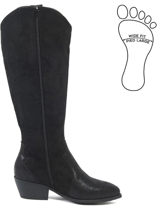 Bottes mollets larges xl - coconut - Kiabi