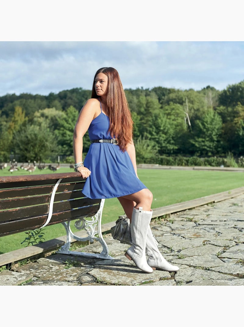 Bottes mollets larges xl - colette Gris clair - Kiabi